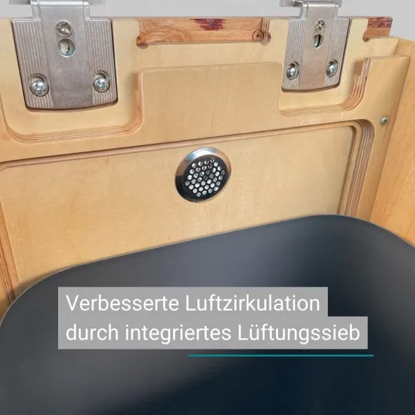 Trelino® Timber L Trenntoilette Korpus: Anthrazit Einsatz: Anthrazit